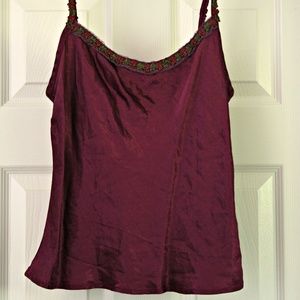 Raspberry Camisole by J Peterman Company size 12